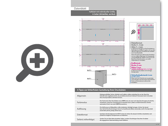 Product Bild faltblatt_mit_individueller_gr____e__6-seiter_(wickelfalz)__falzung_an_der_vertikalen_seite